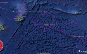 South Indian: cyclonic duo: TC 10S(DIANE) and TC 11S(97s), 10S tracking very close to Mauritius