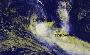 10S(DIANE) &amp; 11S(ESAMI) interaction: separation: 950km. 12P update
