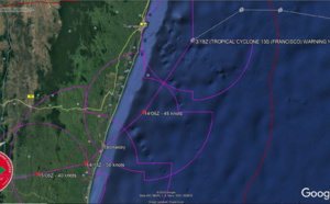 SHEM: 13S(FRANCISCO) intensifying near Madagascar, 15P(UESI) and 94S updates at 14/00UTC