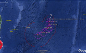 TC 16S(94S) has formed in the middle of the South Indian Ocean. Update at 15/03UTC