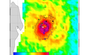 TC 22S(HEROLD): CAT 1 US and intensifying, tracking almost over Tromelin island