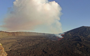 Le Piton de la Fournaise en éruption