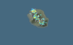 ILES SOEURS: Météo Live: quelques bonnes rincées dans les hauts de la RÉUNION, MADA sous les orages