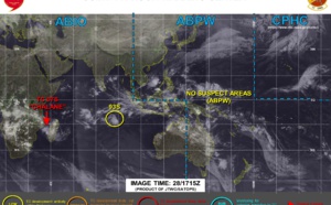 TC 07S(CHALANE) intensifying and slowly approaching Beira/Mozambique, 93S not doing much