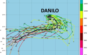 DANILO qui évolue au Sud de Diégo a été nommé par Météo Maurice