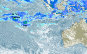 TC 08S(DANILO) will be interacting with Invest 93S and may absorb it, Invest 97P now on the map