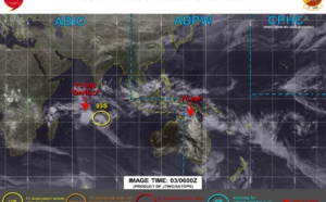 Invest 97P is now TC 09P over the Gulf of Carpentaria. Warning 7 for TC 08S(DANILO) and Warning 1 for TC 09P will be posted near 03/0930UTC. Invest 97P is now TC 09P over the Gulf of Carpentaria. Warning 7 for TC 08S(DANILO) and Warning 1 for TC 09P will be posted near 03/0930UTC.