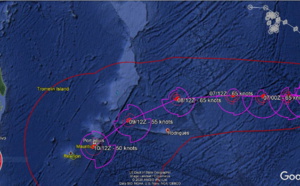08S(DANILO) is forecast to approach the Mascarene islands next 5 days, intensity forecast down from previous warning
