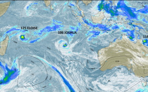 Southern Hemisphere: 3 tropical systems being monitored, 10S(JOSHUA), 11P(KIMI) and recently numbered 12S(ELOISE)