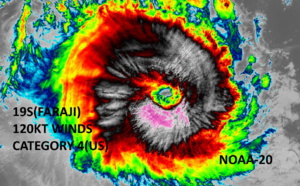 Category 4, 19S(FARAJI) annular -like cyclone has probably peaked, Invest 92P on the map, 08/09utc updates Category 4, 19S(FARAJI) annular -like cyclone has probably peaked, Invest 92P on the map, 08/09utc updates