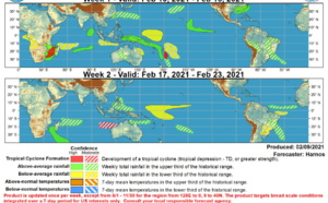 Cyclone development outlook for the Southern Hemisphere &amp; Western North Pacific, 09/02 update