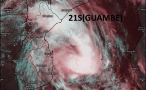 South Indian: 21S(GUAMBE) forecast to intensify to US/Category 2 by 48hours, 18/09utc update South Indian: 21S(GUAMBE) forecast to intensify to US/Category 2 by 48hours, 18/09utc update