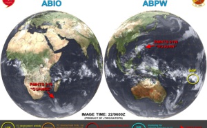 Final Warnings issued for 01W(DUJAN) and 21S(GUAMBE). Invest 94P on the map. 22/03utc updates Final Warnings issued for 01W(DUJAN) and 21S(GUAMBE). Invest 94P on the map. 22/03utc updates