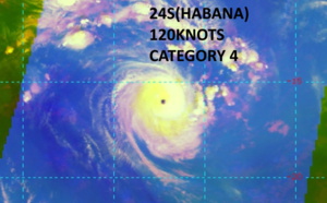 SOUTH INDIAN: 24S(HABANA) US/CAT 4 has not weakened so far, 06/03utc update