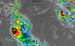 SOUTH INDIAN: 24S(HABANA) set to re-intensify after 48hours and 25S(IMAN) analysed at 45knots, 07/21utc updates