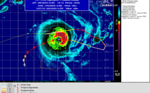 SOUTH INDIAN: Super Cyclone 24S(HABANA) peaked at 135knots, eye-wall replacement cycle stopped the intensification, 10/21utc update