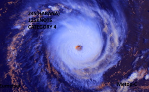 SOUTH INDIAN:24S(HABANA)125knots/Cat4 forecast to weaken slowly next 48hours but short-term intensity increase still possible,11/09utc update SOUTH INDIAN:24S(HABANA)125knots/Cat4 forecast to weaken slowly next 48hours but short-term intensity increase still possible,11/09utc update