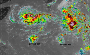 INDIAN OCEAN(North/South): 4 Invest Areas being monitored, 29/06utc update