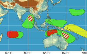 2 week cyclonic development potential: likely for the South Indian, moderate for the Bay of Bengal and Northwest Australia, 30/1730utc update 
