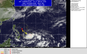 Western North Pacific: TS 02W named SURIGAE is intensifying while being slow-moving, could reach 115knots(CAT 4) by 120hours, 14/03utc update Western North Pacific: TS 02W named SURIGAE is intensifying while being slow-moving, could reach 115knots(CAT 4) by 120hours, 14/03utc update