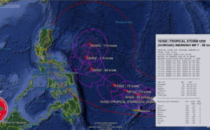 Western North Pacific: 02W(SURIGAE) intensifying and slow-moving, forecast to peak at US/CAT 4 by 96h, 15/03utc update Western North Pacific: 02W(SURIGAE) intensifying and slow-moving, forecast to peak at US/CAT 4 by 96h, 15/03utc update