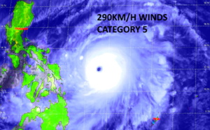 WNP: Super Typhoon 02W(SURIGAE) is a very powerful 155knots/ CAT 5 cyclone, showing an impressive satellite signature, 17/15utc update