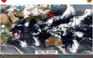 WNP: TY 02W(SURIGAE) still a CAT4(115knots)/ SIndian: Invest 95S: likely to intensify within the next 24hours(TCFA), 20/09utc update  WNP: TY 02W(SURIGAE) still a CAT4(115knots)/ SIndian: Invest 95S: likely to intensify within the next 24hours(TCFA), 20/09utc update