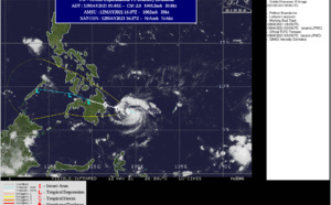 Western North Pacific: 03W is a compact and intensifying Tropical Storm, approaching Mindanao, 13/03utc update