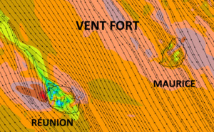 ILES SOEURS: coup de vent hivernal sur la RÉUNION puis sur MAURICE, mise à jour le 19/05 à 6h