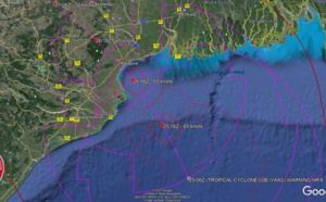 BAY OF BENGAL: TC 02B(YAAS) is approaching Northern Odisha coastline while intensifying within 24h to US/CAT 1, landfall forecast near Balasore, 25/09utc update 