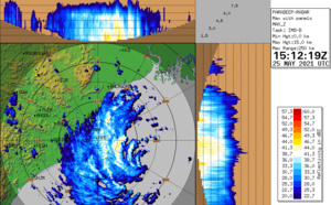 BAY OF BENGAL: TC 02B(YAAS) has reached US/CAT 1 and is forecast to make landfall near Balasore/Odisha with top gusts in excess of 150km/h shortly before 24h, 25/15utc update