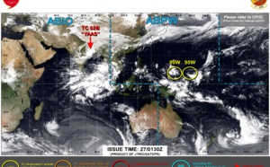 Western North Pacific: a couple of Invest Areas under watch, likely to consolidate next several days, 27/05 03utc update