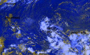 Western North Pacific: Invest 90W is up-graded to Medium, Invest 99W closely monitored too, 28/03utc update