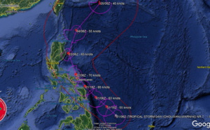 WNP: 04W named (CHOI-wan) is forecast to intensify to Typhoon/CAT 1 in 36hours and then track close to the East of Catanduanes, 31/09utc update