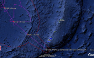 WNP: TD 06W is tracking to the South of Guam, forecast to reach Tropical Storm intensity by 24hours, 21/21utc update