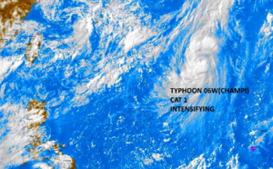 WNP: 06W(CHAMPI) has reached Typhoon intensity, near-rapid intensification likely next 24hours, 25/09utc update