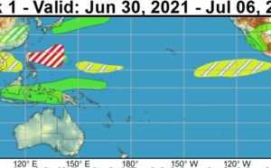2 week cyclonic development potential// Tropical Cyclone Formation Alert issued for Invest 95W// 05E(ENRIQUE) update. 30/01utc