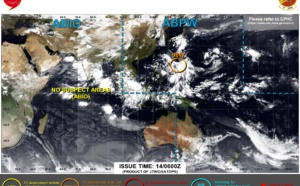 After a period of inactivity JTWC is monitoring 2 systems: Invest 98W and TD 06E, 14/06utc updates