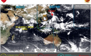 WNP: TD 09W forecast to intensify to Typhoon Cat1 by 72h, Invest 99W under close watch//06E(FELICIA): powerful Hurricane Cat4, 17/09utc updates