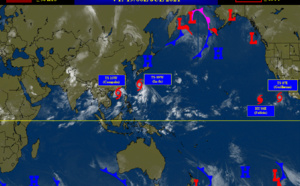 Active Pacific: 10W(CEMPAKA) likely to intensify to Typhoon level within 12hours, 09W(IN-FA) forecast to peak at Cat 2 Typhoon by 72hours// 06E(FELICIA) still a Cat 2 Hurricane, 07E(GUILLERMO) has peaked, 19/09utc updates