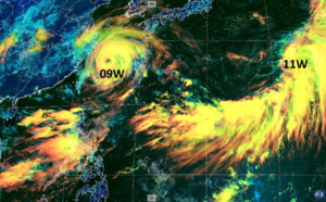 Western Pacific: 09W(IN-FA) Cat1 Typhoon intensifying a bit next 12/24h, 11W(NEPARTAK) is subtropical, Remnants of 10W(CEMPAKA) still monitored, 24/03utc updates