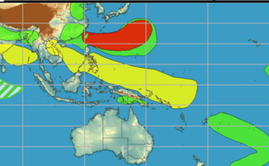 2 week cyclonic development potential: Western Pacific likely to remain active// 11W(NEPARTAK): subtropical system over the Sea of Japan, 28/09utc updates
