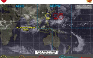 Western Pacific: Tropical Cyclone Formation Alert issued for 2 systems//Eastern Pacific: Hurricane 08E(HILDA) still at 75knots, 01/18utc updates