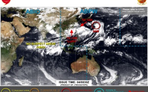 Western Pacific: 4 systems being tracked// Eastern Pacific: 3 systems monitored, 04/03utc updates