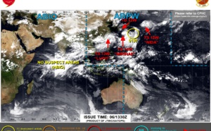Western Pacific: 12W direct interaction with stronger 14W(MIRINAE), Intensifying 15W(NIDA), 13W(LUPIT) forecast to peak by 72h, Eastern Pacific cyclonic duo, 06/03utc updates