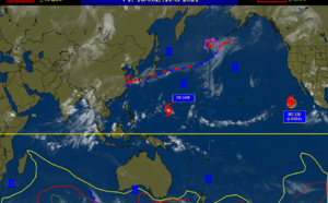 Western Pacific: 16W forecast to cross Guam shortly after 24h and intensify to Typhoon threshold in 4 days//Eastern Pacific: Hurricane12E(LINDA): annular features//Atlantic: 06L,07L,08L, 16/03utc updates
