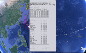 Western Pacific: Tropical Storm 16W(OMAIS) gaining some momentum//Atlantic: 07L(GRACE) CAT 3 Hurricane close to Mexican coastline, 21/03utc updates Western Pacific: Tropical Storm 16W(OMAIS) gaining some momentum//Atlantic: 07L(GRACE) CAT 3 Hurricane close to Mexican coastline, 21/03utc updates