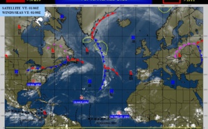 Western Pacific: a deepening subtropical depression//Atlantic: TS 12L(LARRY) forecast to become a Major Hurricane in 72hours,01/09utc updates
