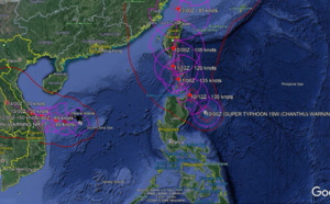 Western Pacific: Super Typhoon 19W(CHANTHU) is intensifying once again 215km SE of Aparri, 18W(CONSON) update, E.Pacific &amp; Atlantic updates10/03utc