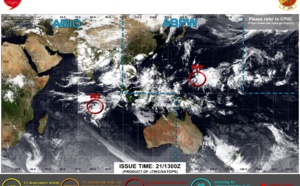 Western North Pacific: 99W is now High//Southern Hemisphere: 1st Tropical Cyclone Formation Alert of 2021/22//Atlantic updates on 16L and 17L,21/09utc